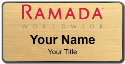 Custom name badges for Ramada Worldwide