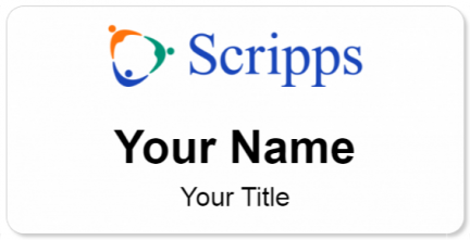 Custom name badges for Scripps Health