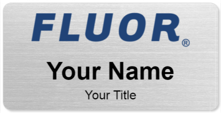 Custom name badges for Fluor Corp