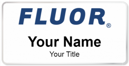 Custom name badges for Fluor Corp