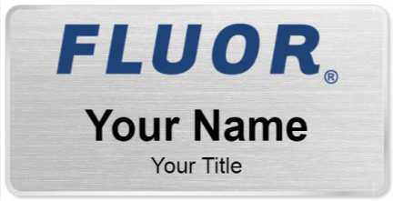 Custom name badges for Fluor Corp