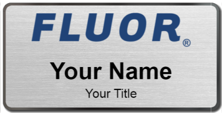Custom name badges for Fluor Corp