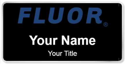 Custom name badges for Fluor Corp