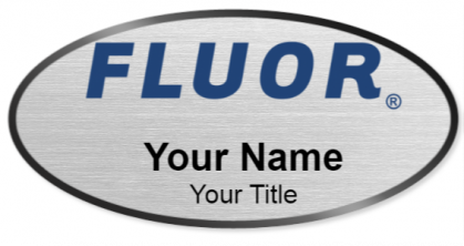 Custom name badges for Fluor Corp