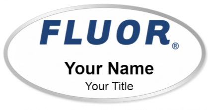 Custom name badges for Fluor Corp