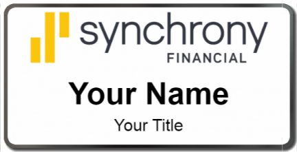 Custom name badges for Synchrony Financial