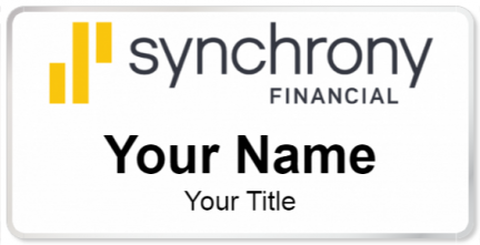 Custom name badges for Synchrony Financial