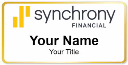 Custom name badges for Synchrony Financial