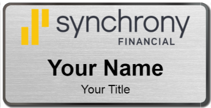 Custom name badges for Synchrony Financial
