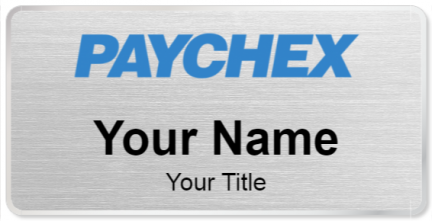 Custom name badges for Paychex Inc