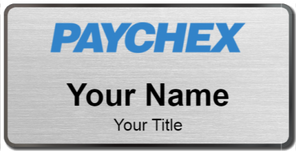 Custom name badges for Paychex Inc