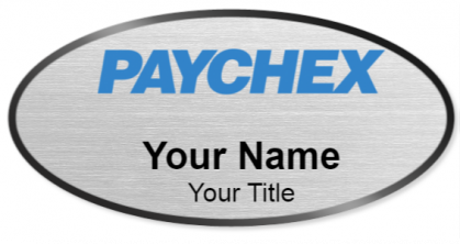 Custom name badges for Paychex Inc