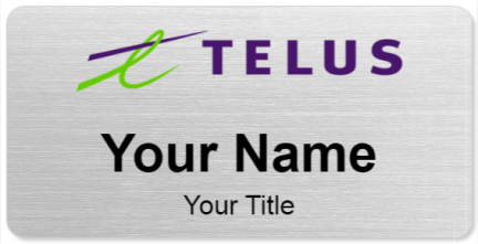 Custom name badges for Telus Communications