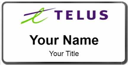 Custom name badges for Telus Communications