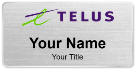 Custom name badges for Telus Communications