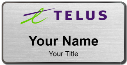 Custom name badges for Telus Communications