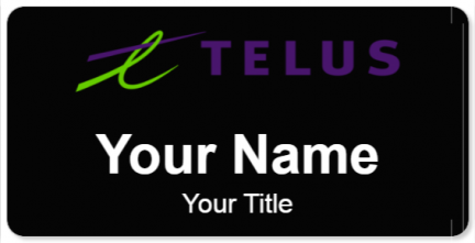 Custom name badges for Telus Communications