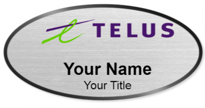 Custom name badges for Telus Communications