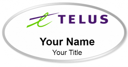 Custom name badges for Telus Communications