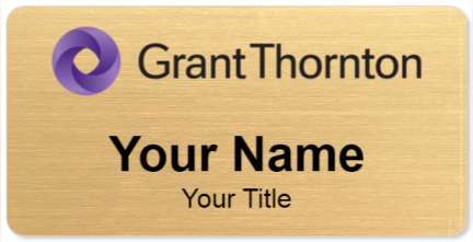 Custom name badges for Grant Thornton