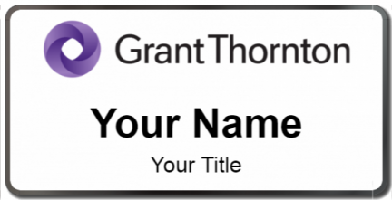 Custom name badges for Grant Thornton