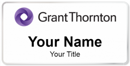 Custom name badges for Grant Thornton