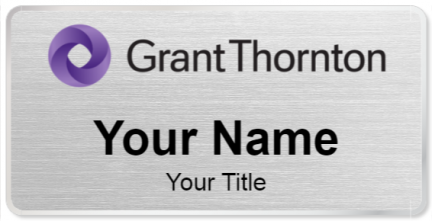 Custom name badges for Grant Thornton