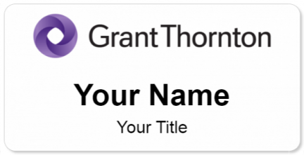 Custom name badges for Grant Thornton