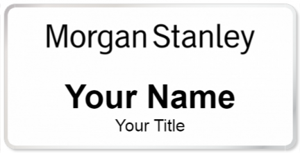 Custom name badges for Morgan Stanley