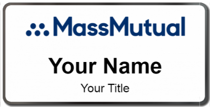 Custom name badges for Massachusetts Mutual Life Insurance