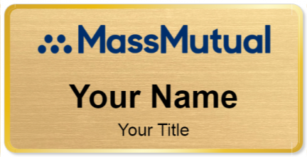 Custom name badges for Massachusetts Mutual Life Insurance