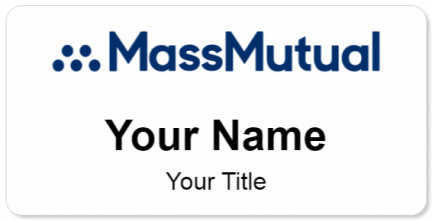 Custom name badges for Massachusetts Mutual Life Insurance