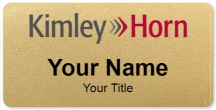 Custom name badges for Kimley Horn