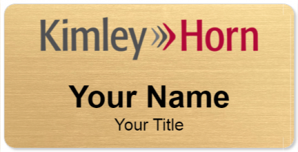 Custom name badges for Kimley Horn