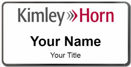 Custom name badges for Kimley Horn