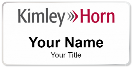 Custom name badges for Kimley Horn