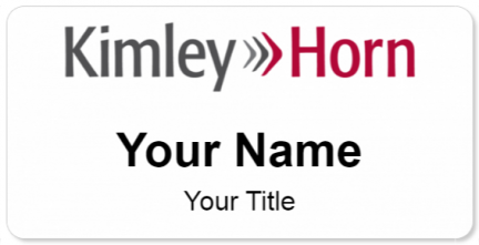 Custom name badges for Kimley Horn