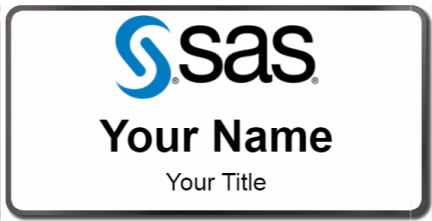Custom name badges for SAS Institute Inc