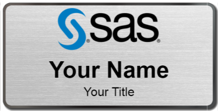 Custom name badges for SAS Institute Inc
