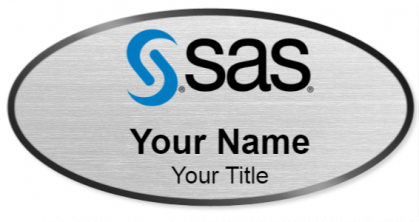 Custom name badges for SAS Institute Inc