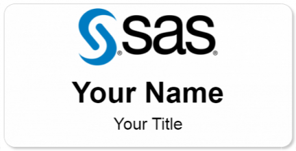 Custom name badges for SAS Institute Inc