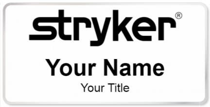 Custom name badges for Stryker Corporation