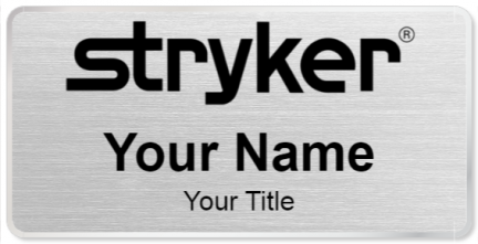 Custom name badges for Stryker Corporation