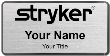 Custom name badges for Stryker Corporation