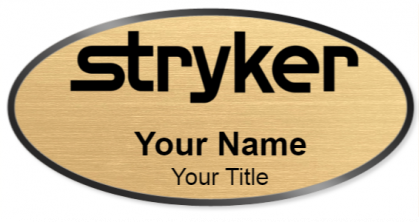 Custom name badges for Stryker Corporation