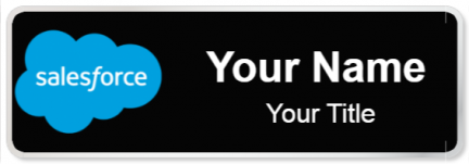 Custom name badges for Sales Force