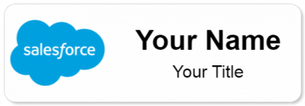 Custom name badges for Sales Force