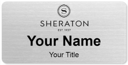 Custom name badges for Sheraton