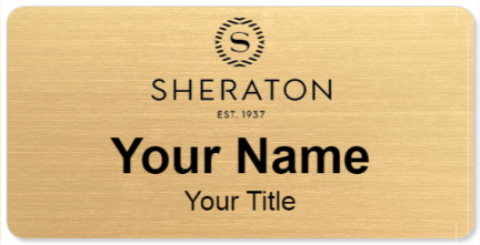 Custom name badges for Sheraton
