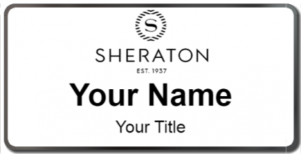 Custom name badges for Sheraton